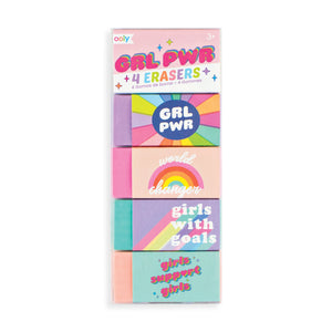 GRLPWR Erasers (set of 4)