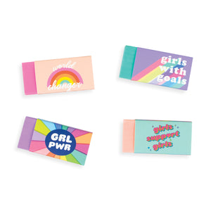 GRLPWR Erasers (set of 4)