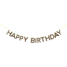 Load image into Gallery viewer, Gold Happy Birthday Garland
