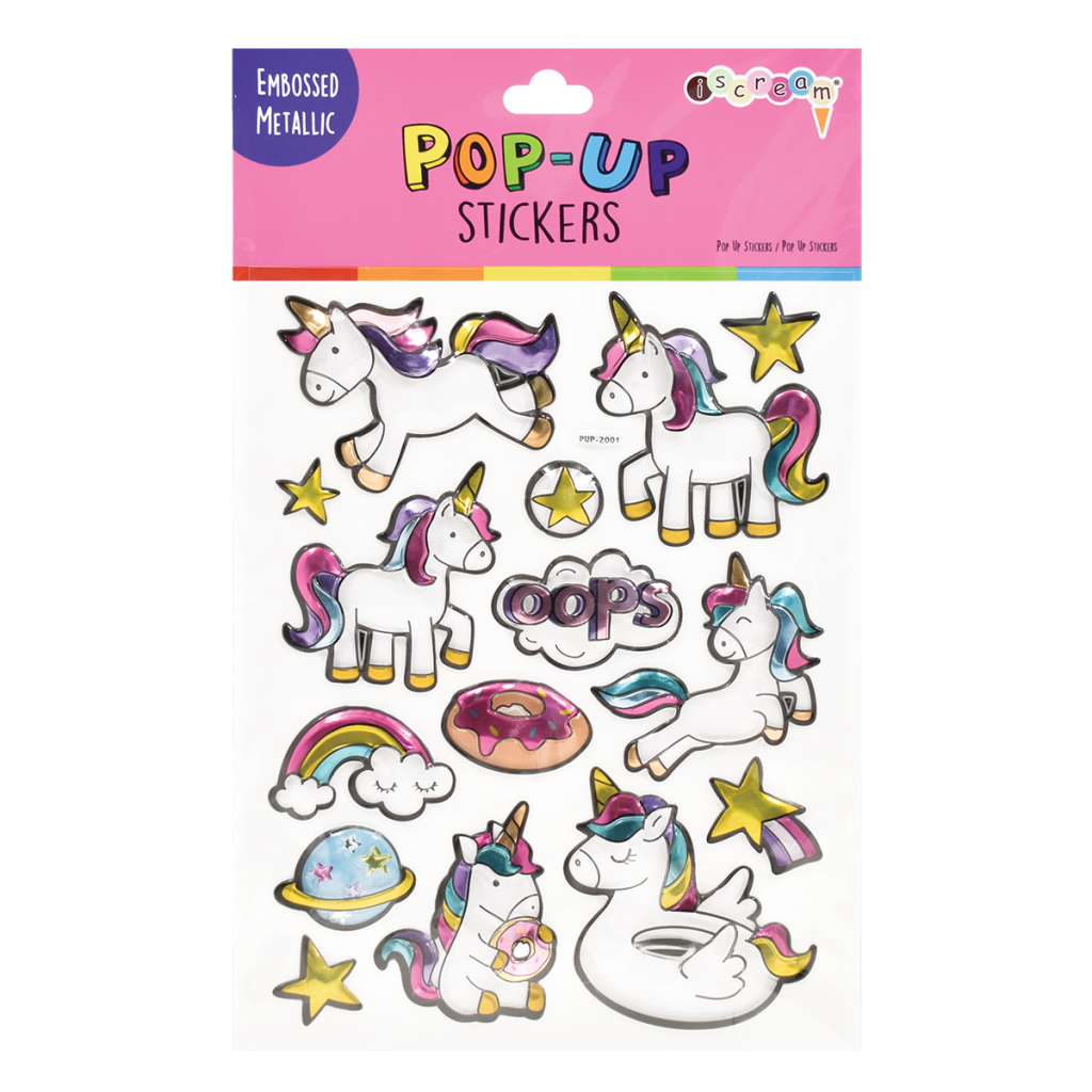 Unicorns Pop-Up Stickers