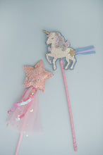 Load image into Gallery viewer, Unicorn &amp; Star Wand Set
