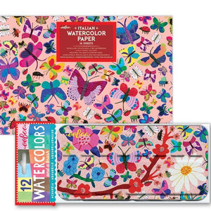 Butterfly Watercolors Tin & Pad