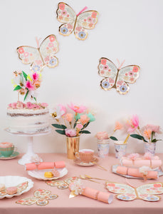 Floral Butterfly Napkins